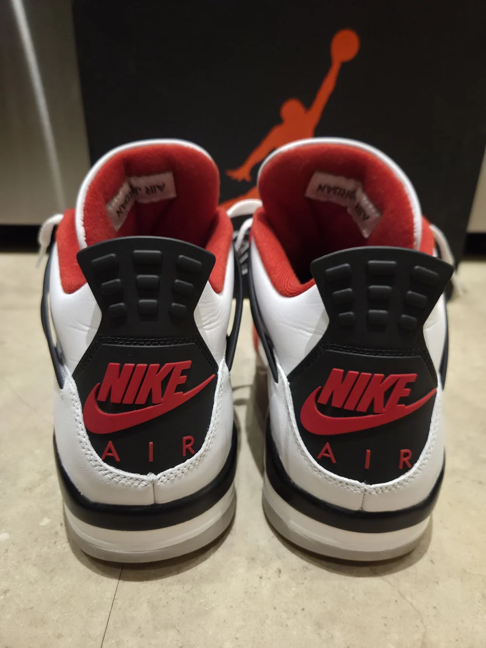 Nike Air Jordan 4 Men's Retro OG Shoes Fire Red, Size 12, 2020